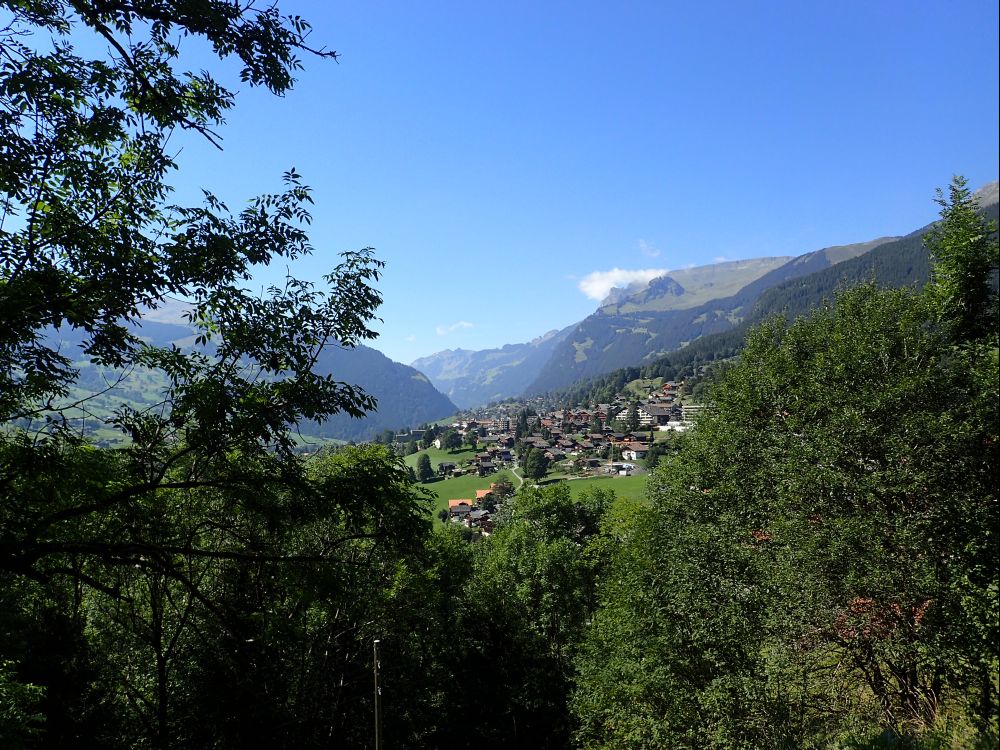 Grindelwald, darüber Burg und Winteregg