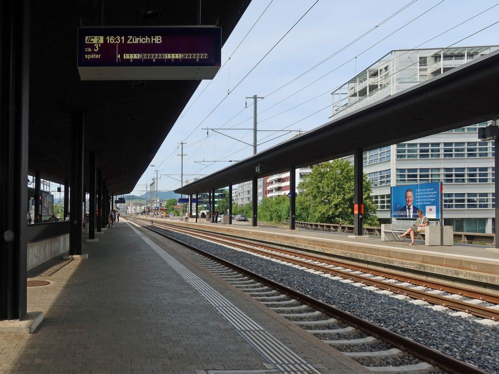 Bahngleise am Hauptbahnhof Zug