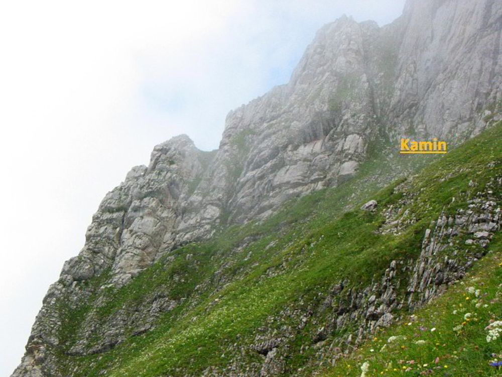 Einstieg zum Kamin auf den Fronalpstock