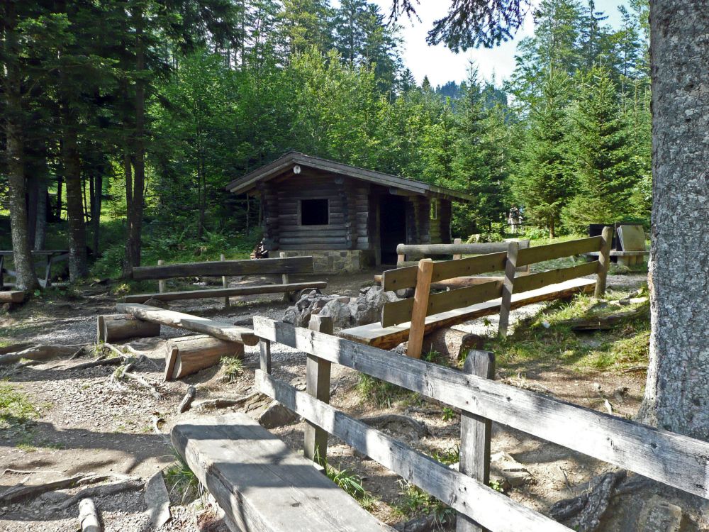 Hütte und Grillstelle am Forstseeli