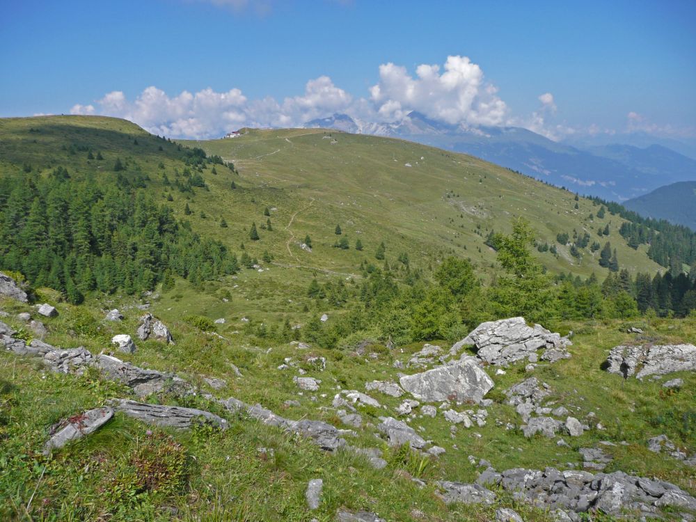 Blick von Gruoben zum Joch