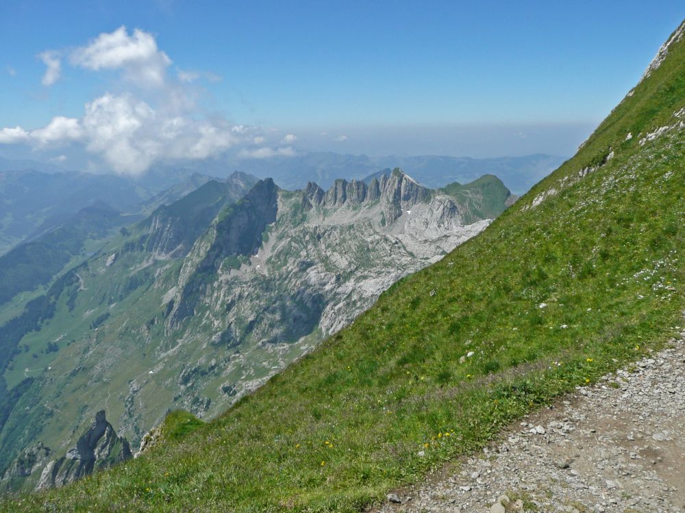 Blick zu den Silberplatten