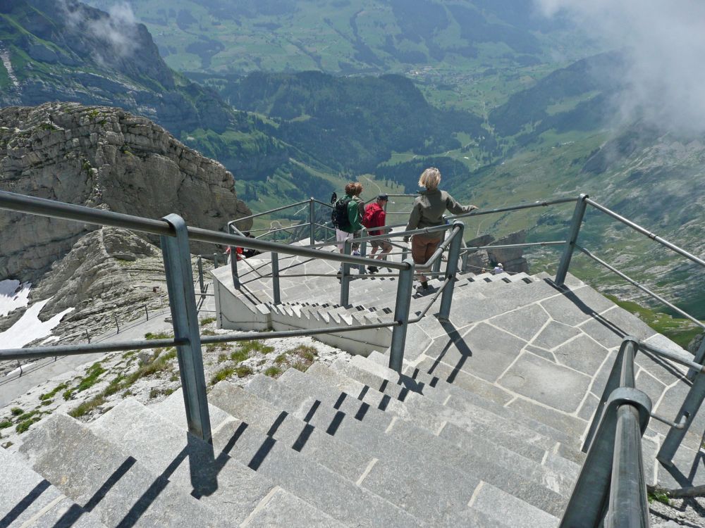 Treppe am Säntis