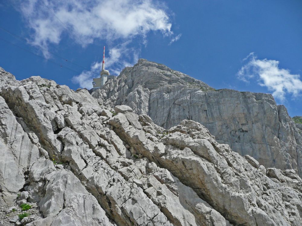 Blick zum Säntisgipfel