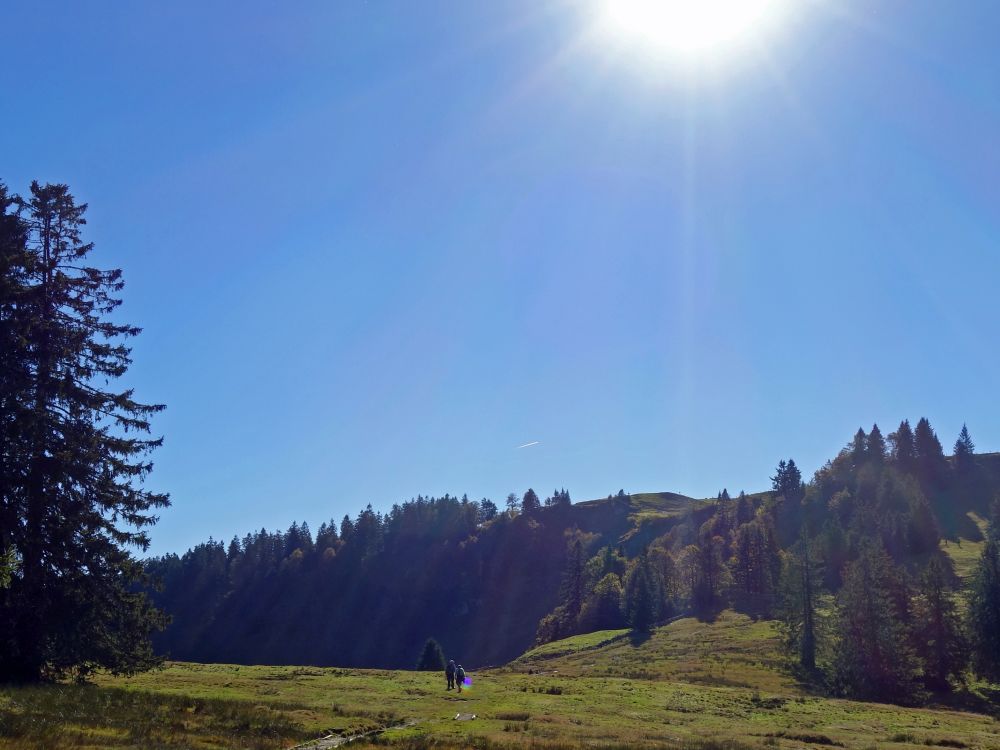 Wanderer im Gegenlicht