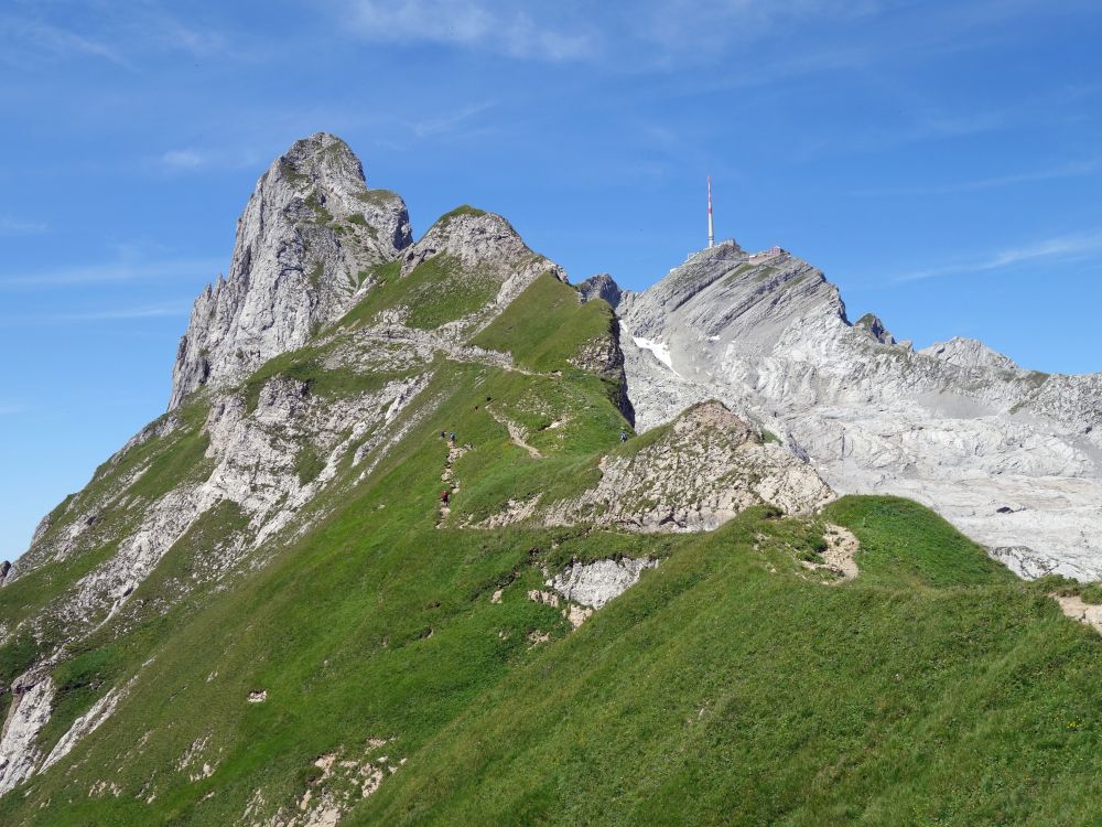 Lisengrat und Säntis