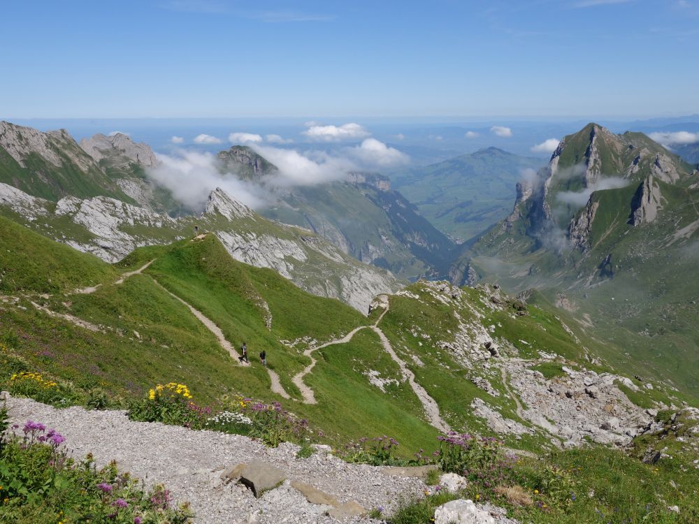 Weg von der Seealp zum Rotsteinpass