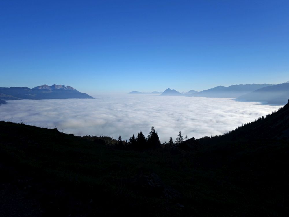 Pilatus und Stanserhorn über dem Nebel