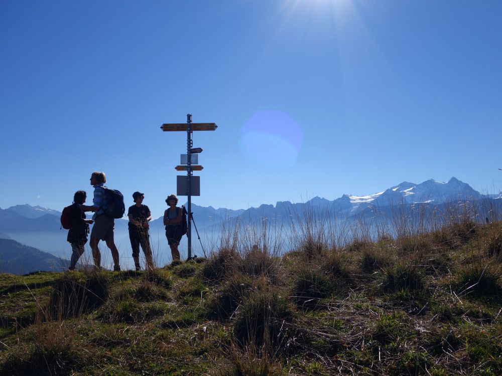 Wanderer im Gegenlicht