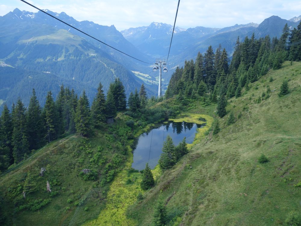 Teich unter der Seilbahn