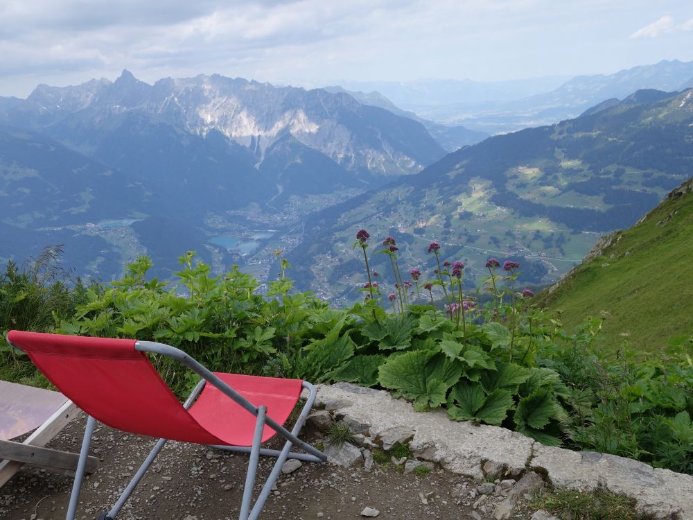 Blick von Wormser Hütte auf Zimba und Tschagguns