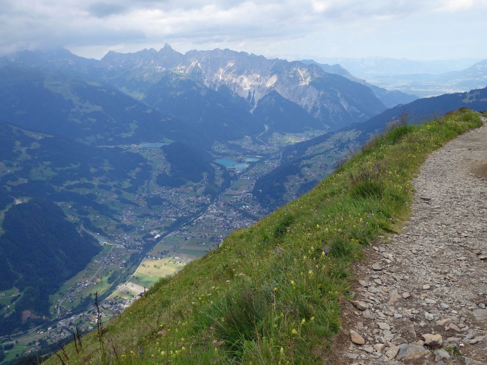 Blick auf Tschagguns und Zimba