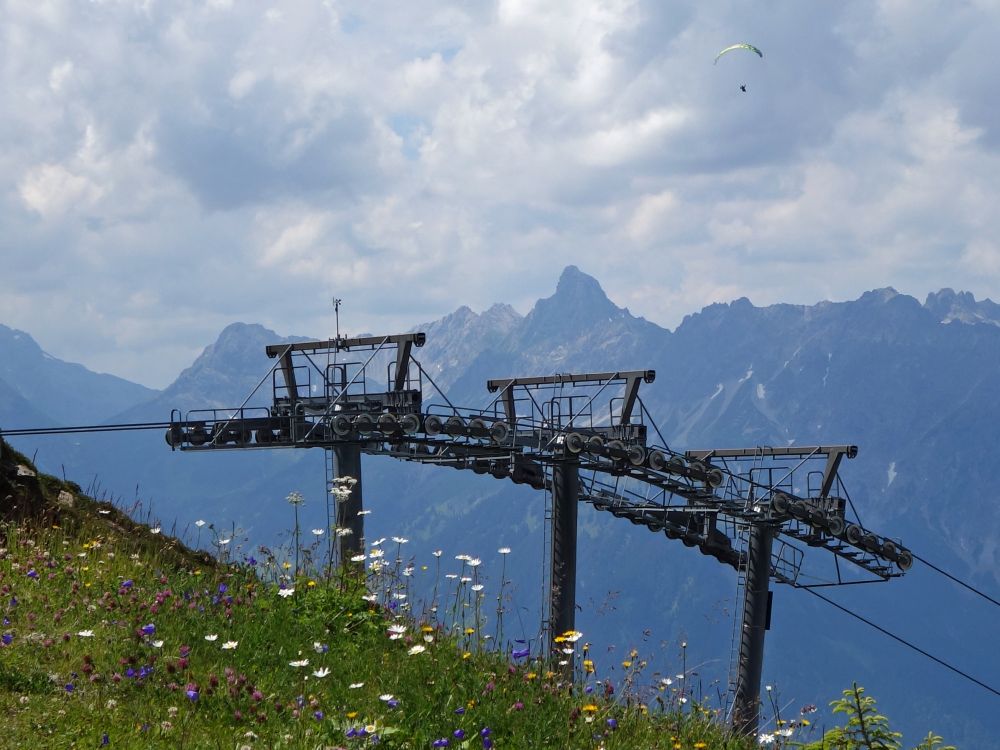Seilbahnstützen und Zimba