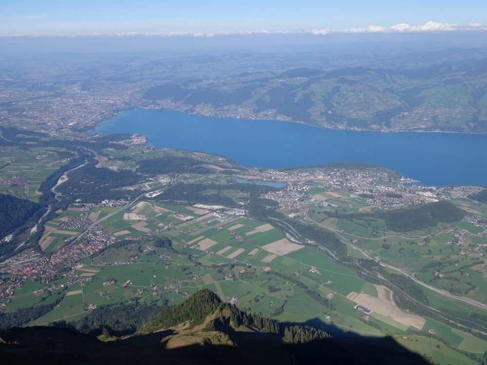 Thunersee mit Thun und Spiez