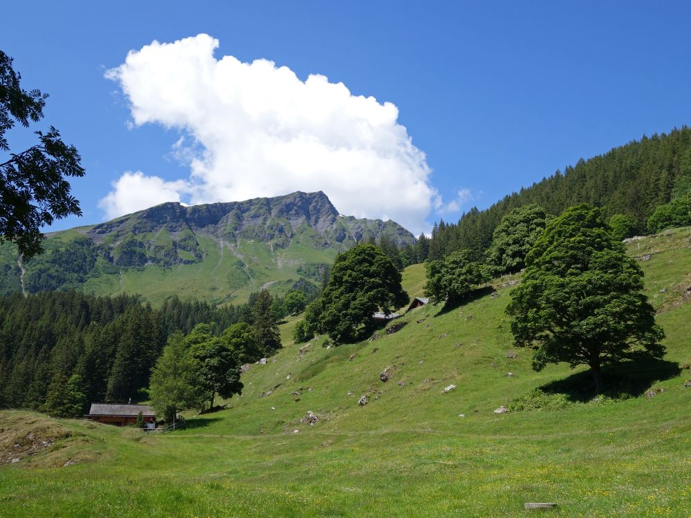 Wolke überm Berggipfel