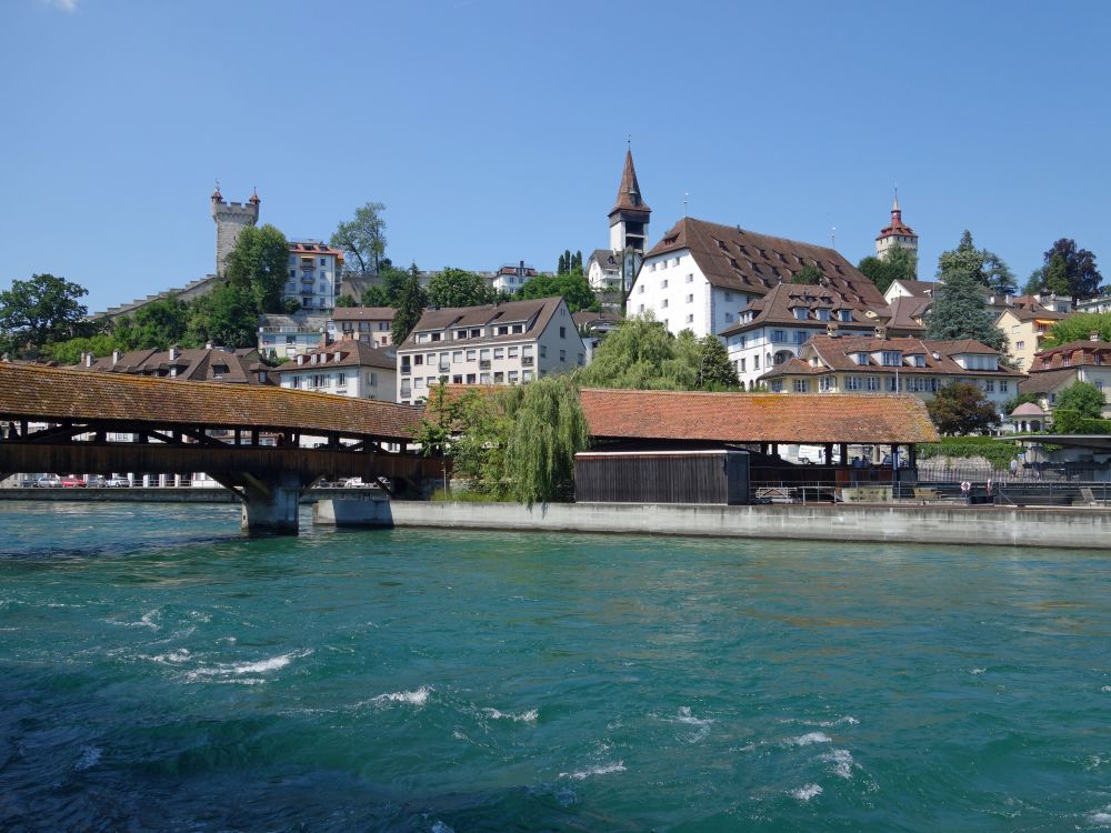 Reuss mit Spreuerbrücke