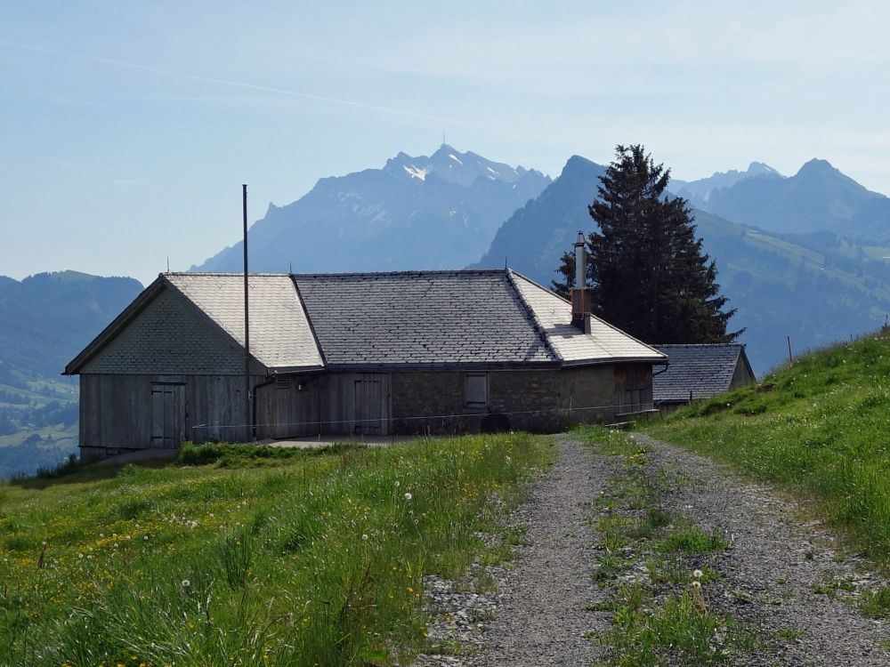 Stall mit Blick zum Alpstein