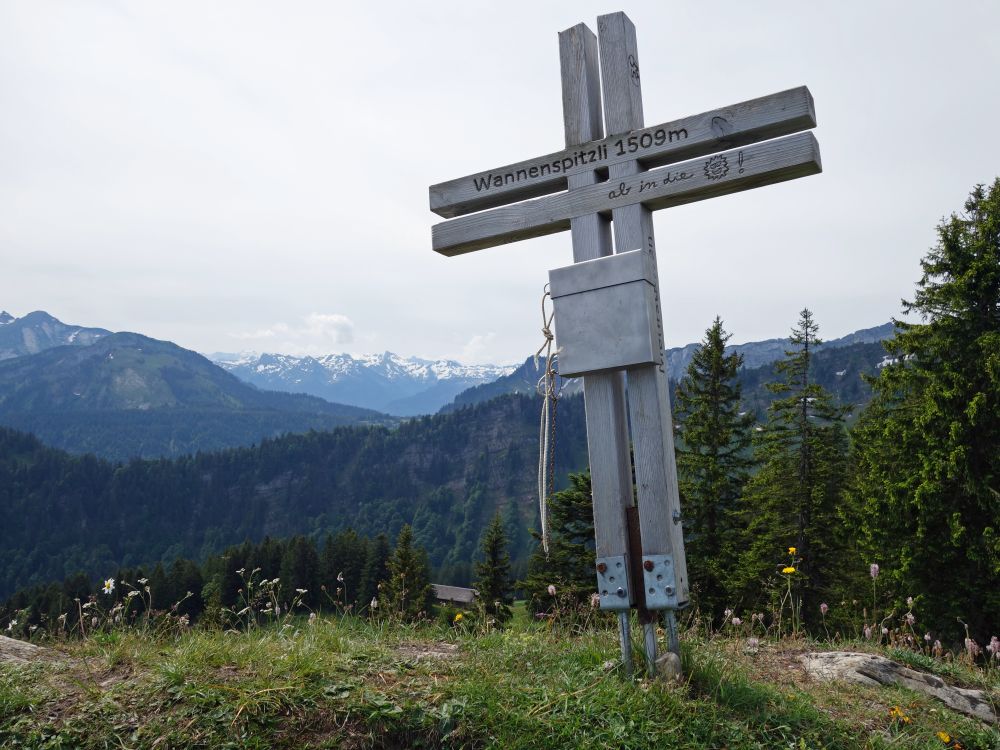 Gipfelkreuz Wannenspitzli