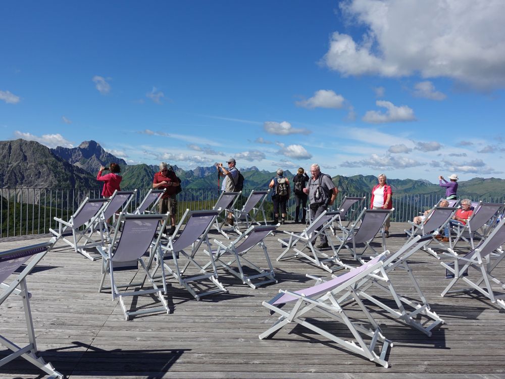 Terrasse Bergstation Kanzelwandbahn