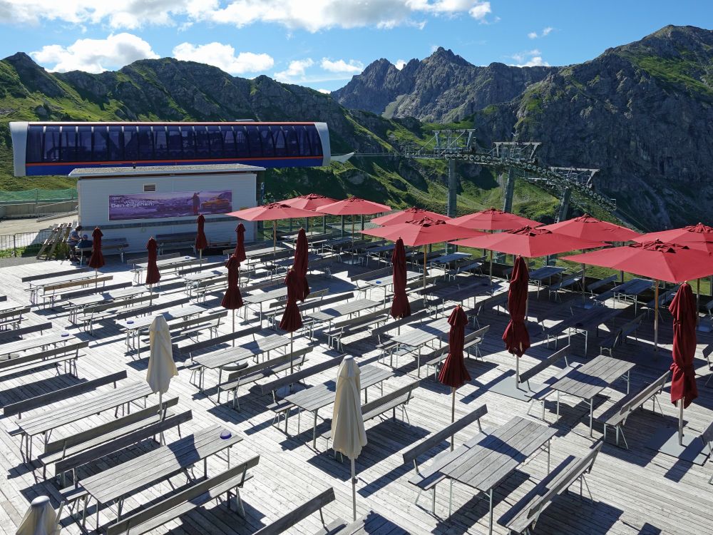 Terrasse Bergstation Kanzelwandbahn