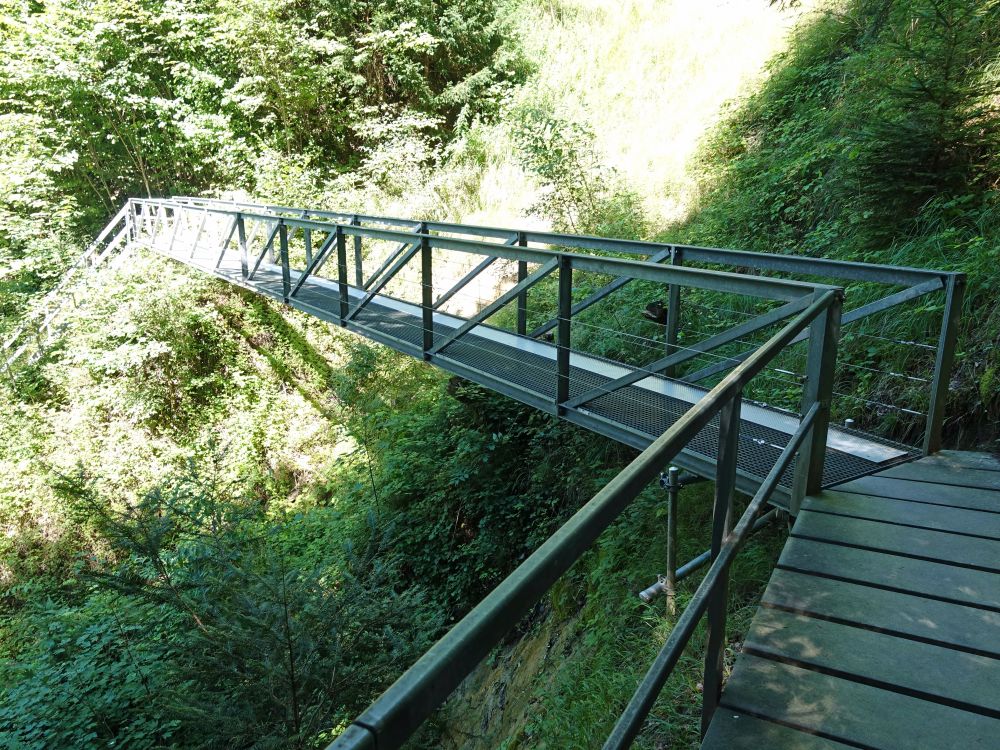 Eisensteg am Aabach-Wasserfall