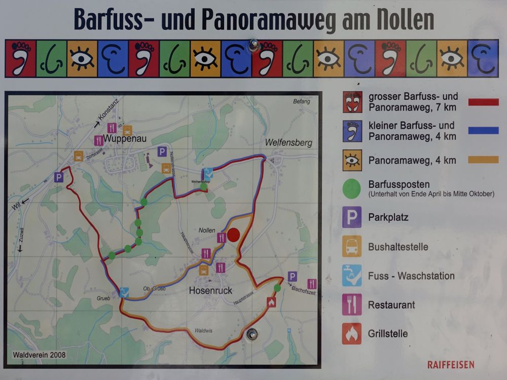 Karte Barfussweg