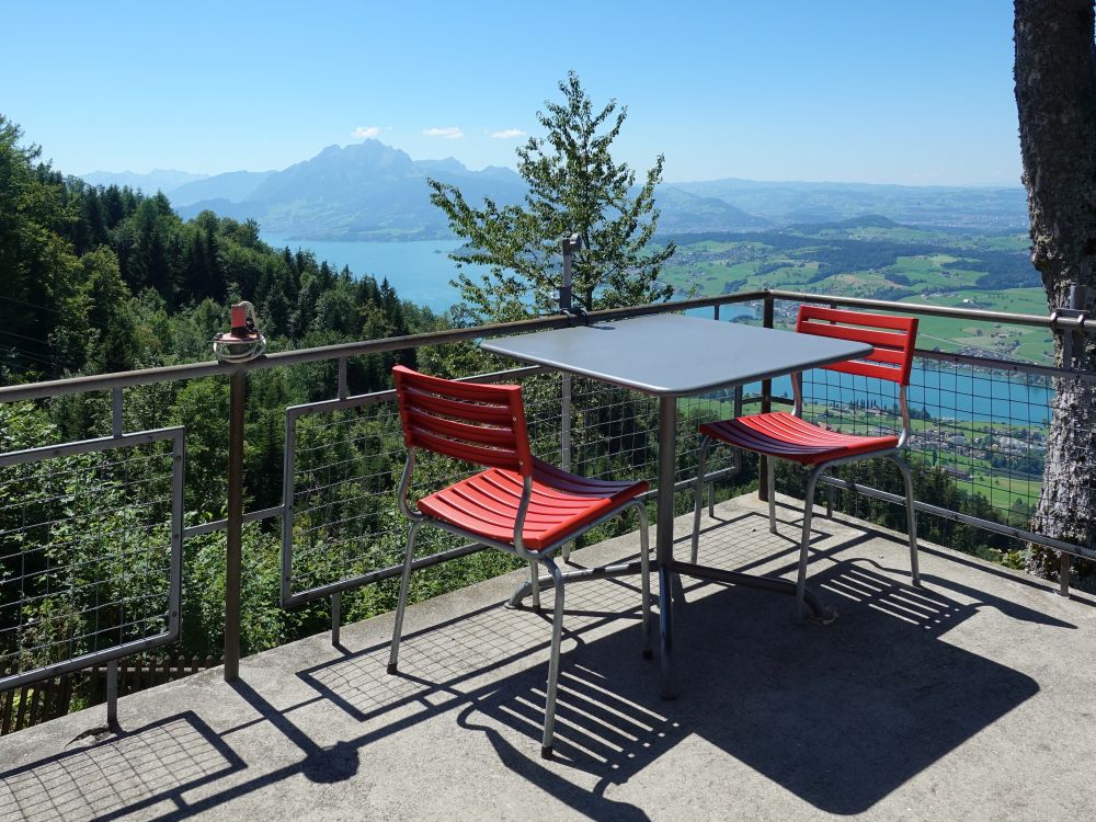 Terrasse des Hotels Seebodenalp