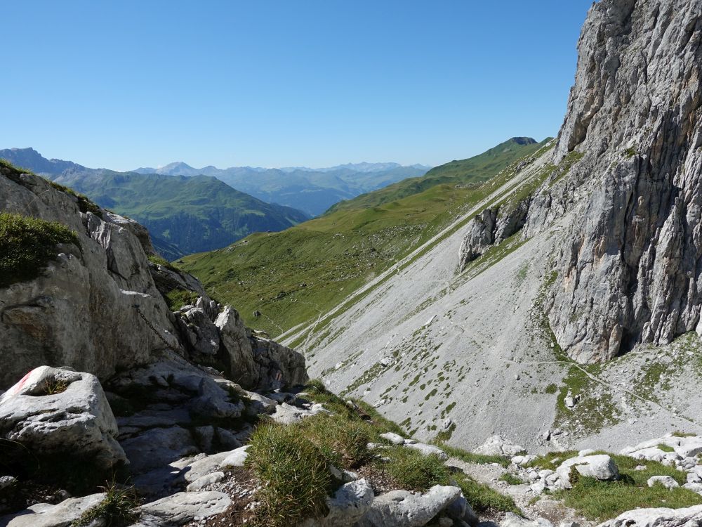 Blick von der Schlüsselstelle