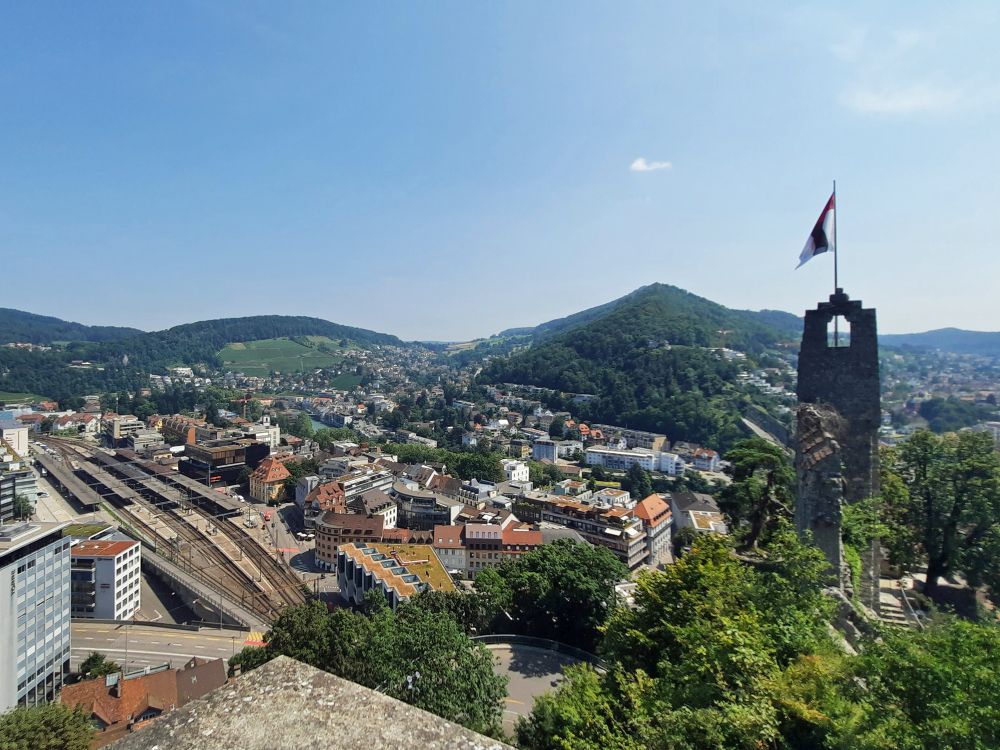 Baden mit Ruine Stain und Lägeren