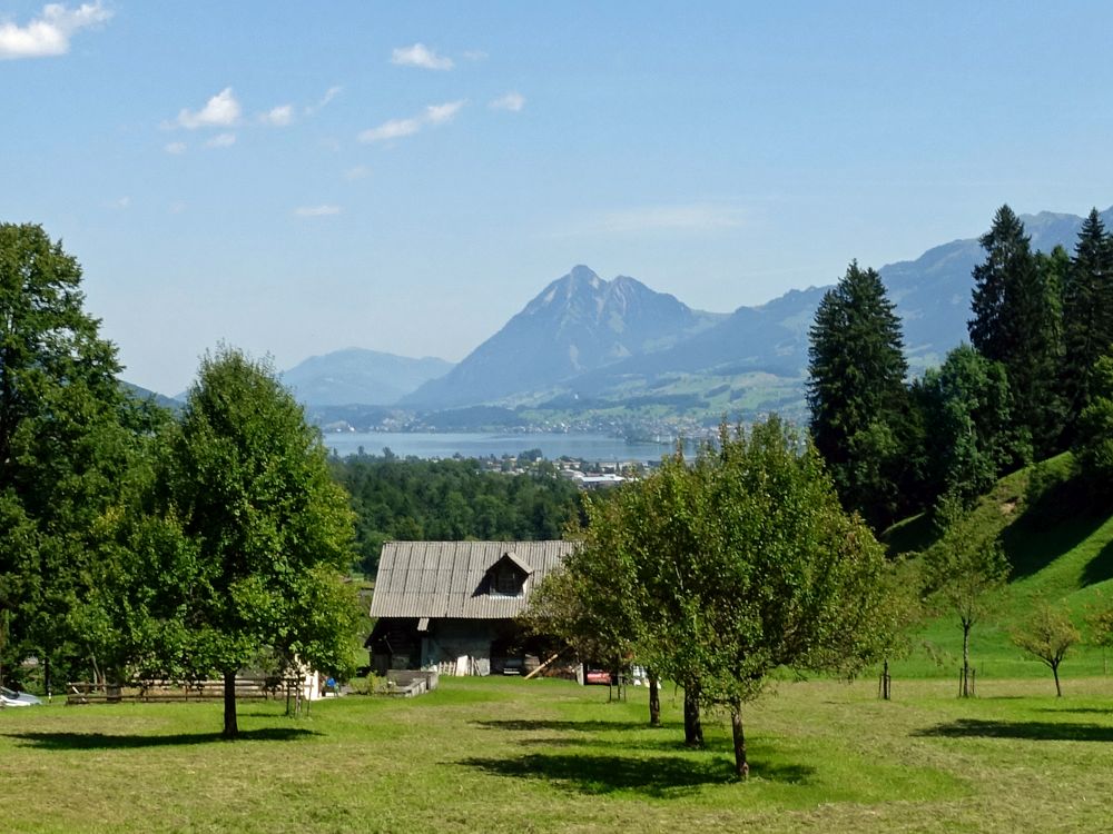 Blick zum Sarnersee und Stanserhorn