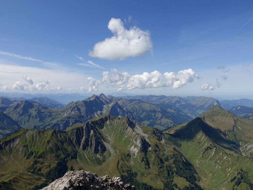 Hohe Künzel, Zitterklapfen und Säntis im Hintergrund