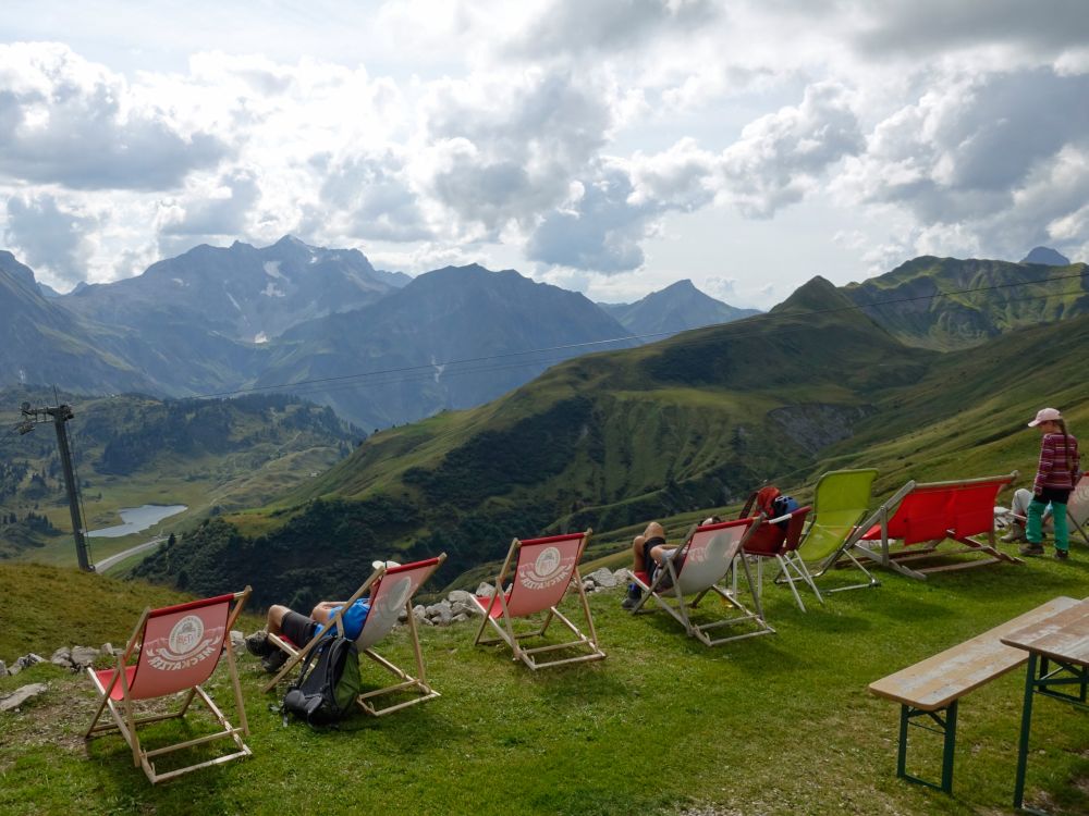 Liegestühle bei der Widdersteinhütte