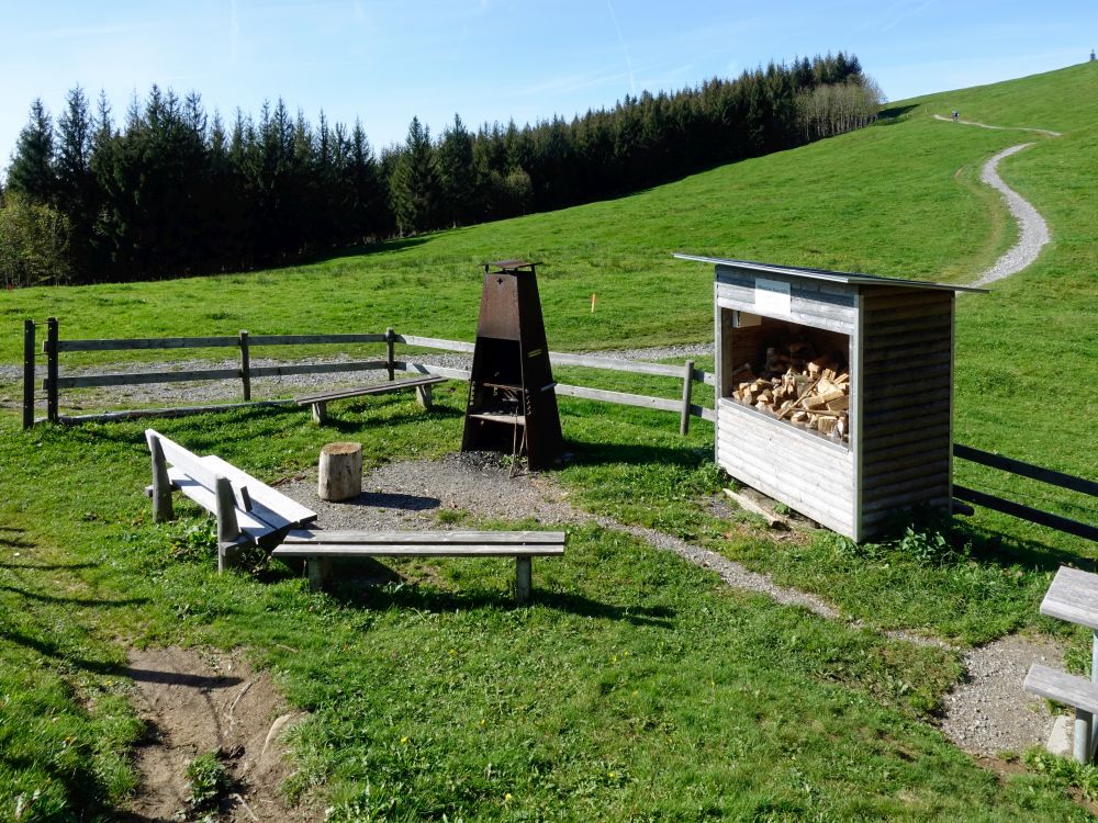 Feuerstelle bei Vogelherd