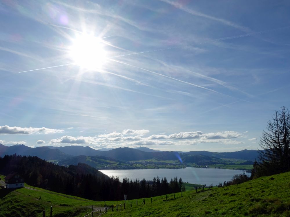 Sihlsee im Gegenlicht