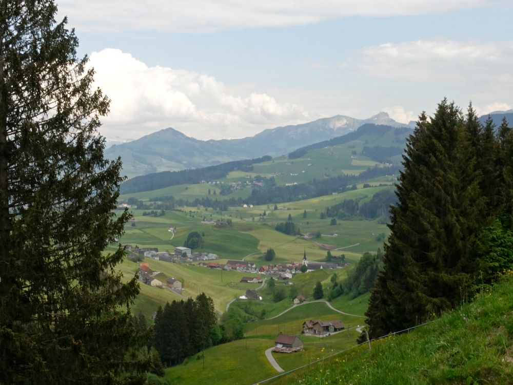 Fähnerenspitz und Hoher Kasten über Gonten