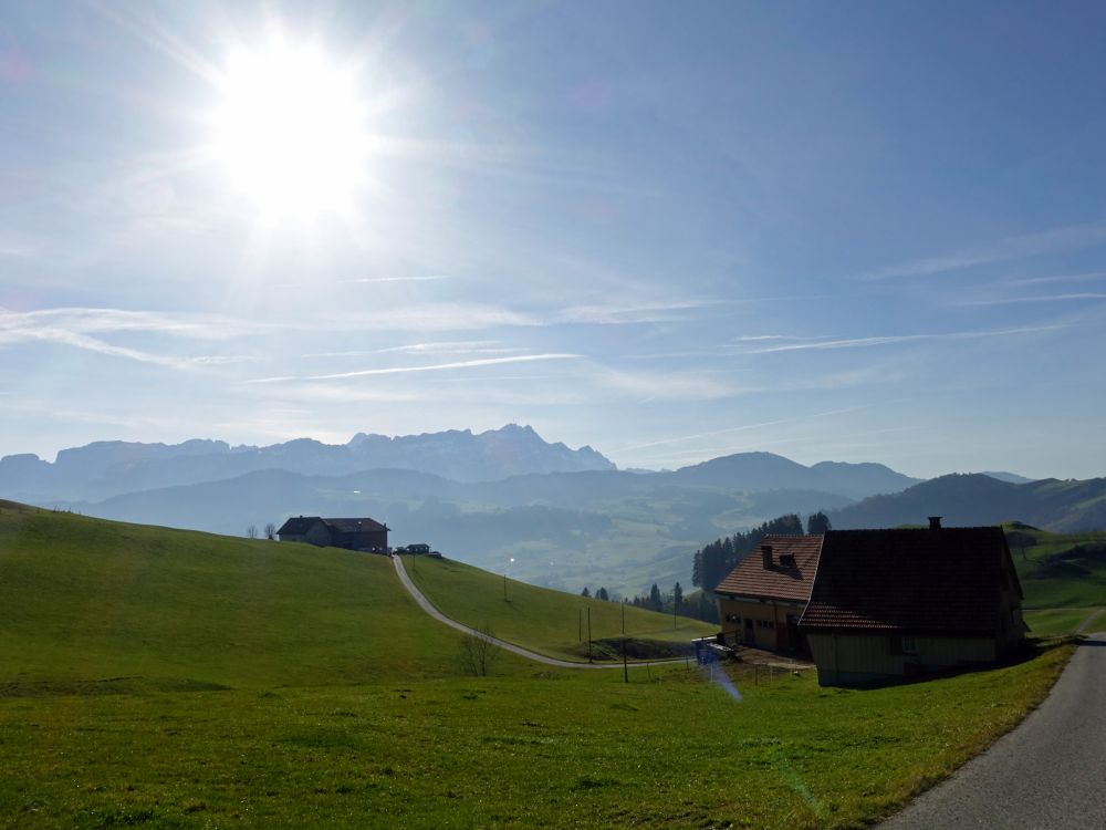 Bauernhof Bünt mit Säntis