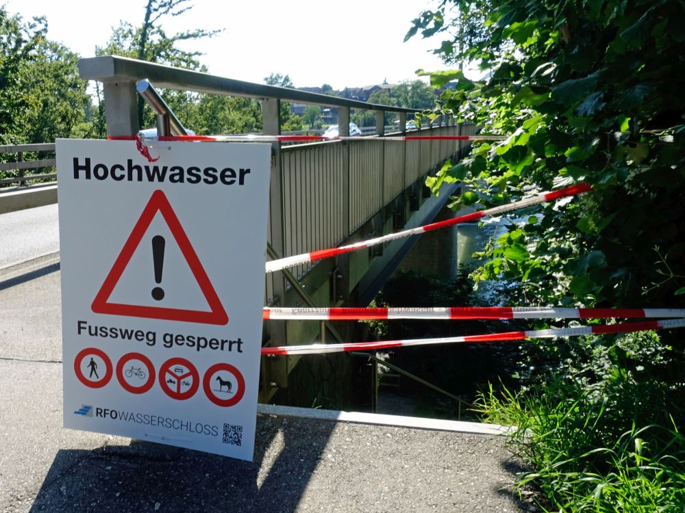 Fussweg gesperrt