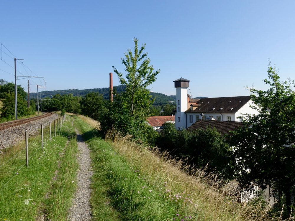 Pfad an der Bahnlinie