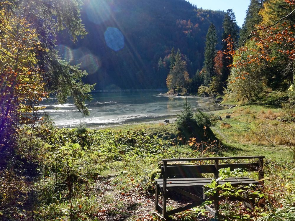 Sitzbank am Obersee