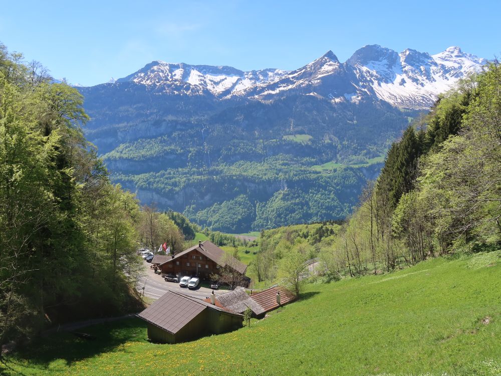 Gasthaus Brünig Kulm mit Tschningel, Wandelhoren, u.a.