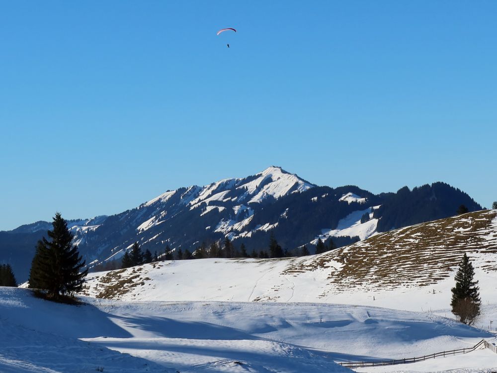 Gleitschirm über dem Kronberg