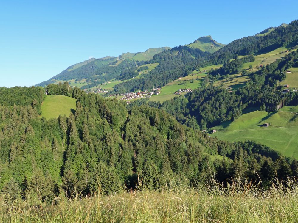 Blick auf Blons und Kreuzspitze