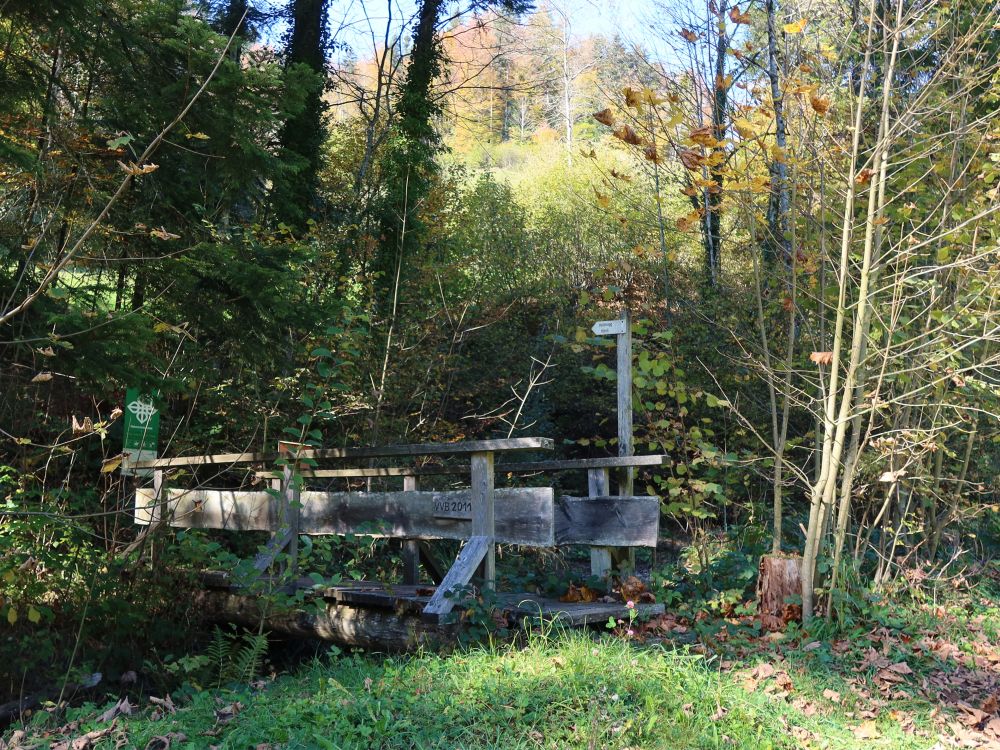 Holzsteg im Nideltobel