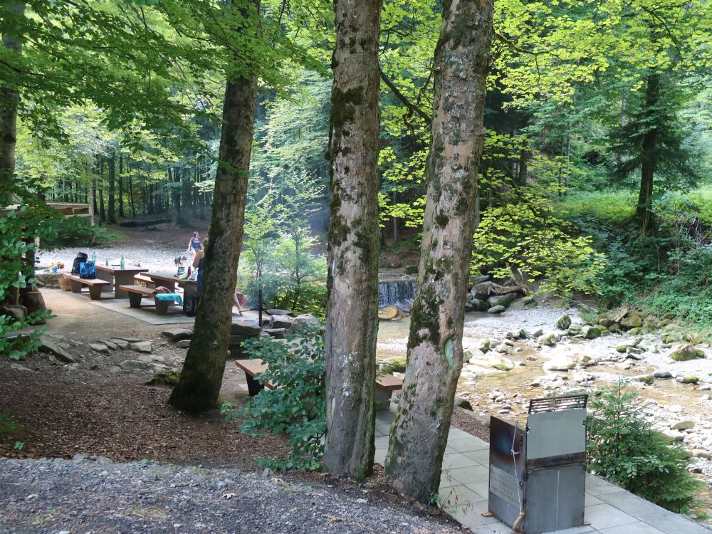 Feuerstelle am Wissbach bei Kalchofen