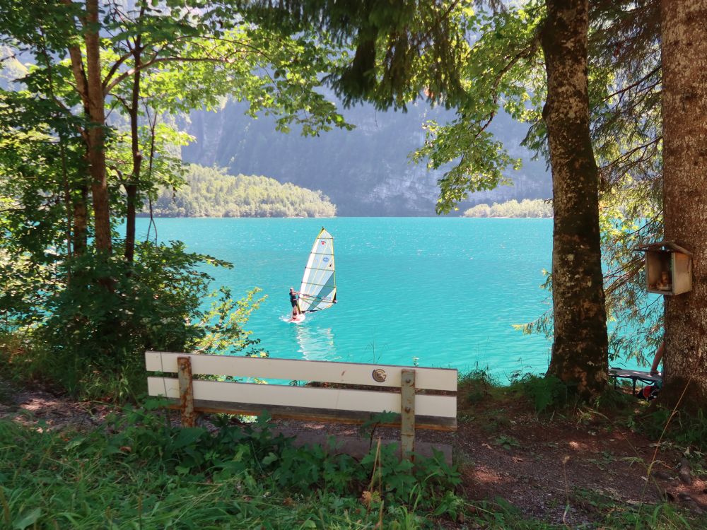 Surfer auf dem Klöntaler See