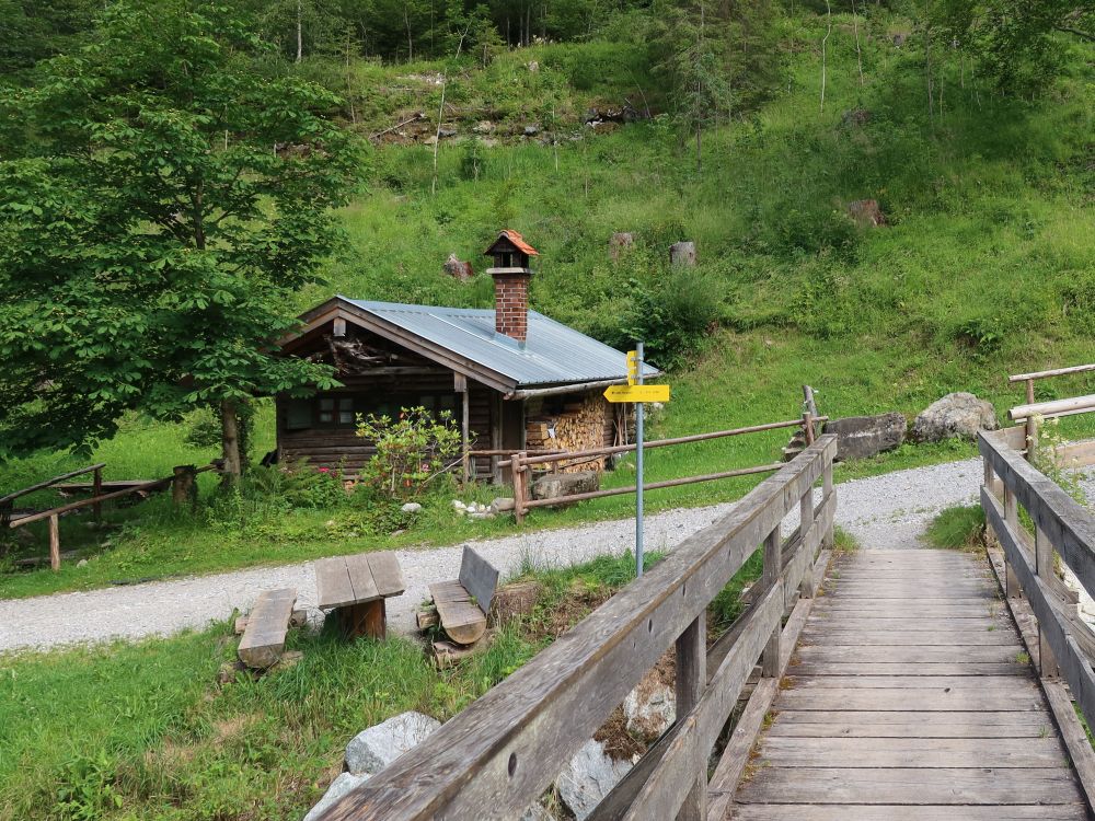 Hütte an der Laine