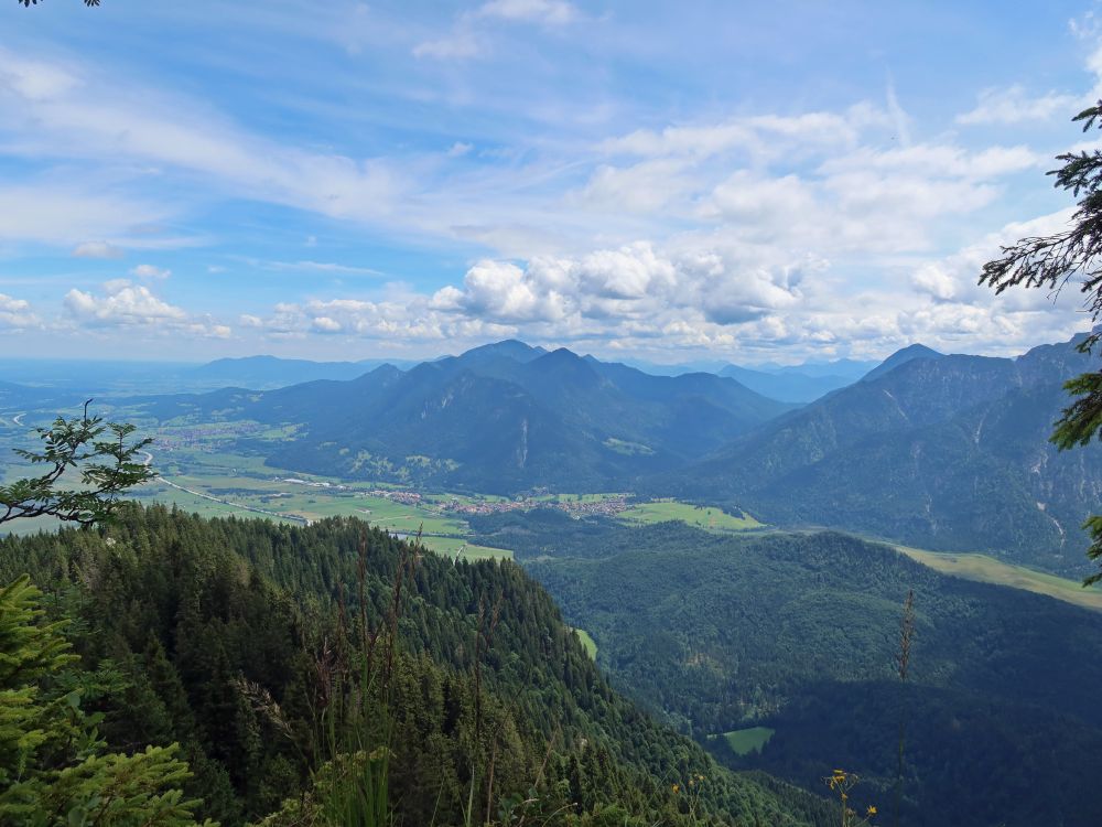 Blick Richtung Eschenlohe