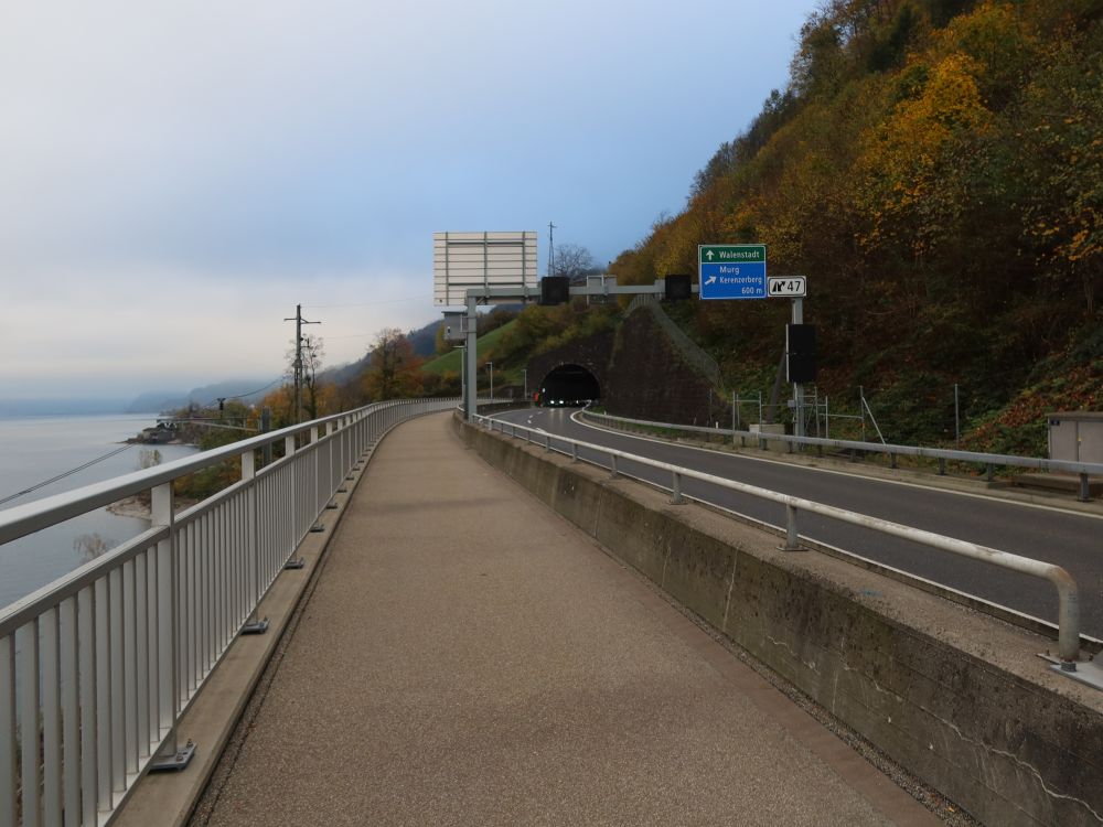 Fussweg zwischen Walensee und Autobahn