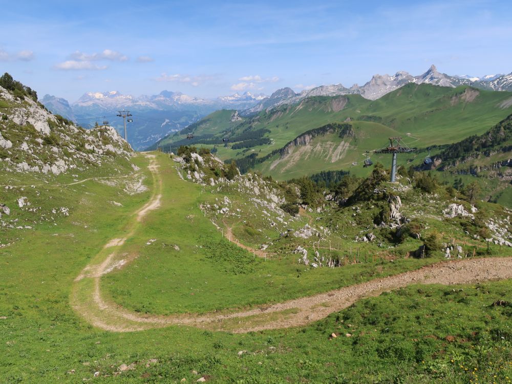 Bergweg am Sessellift