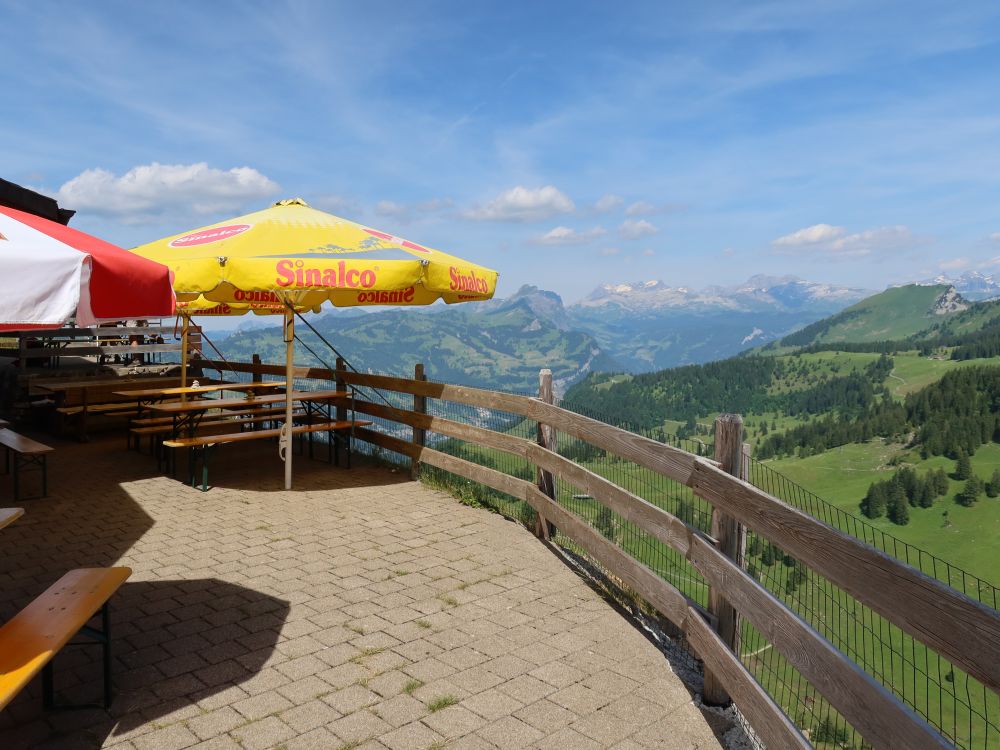 Terrasse der Alp Laui